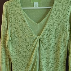 Sigrid Olsen 2-in-1 Light 3/4 Sleeve Sweater